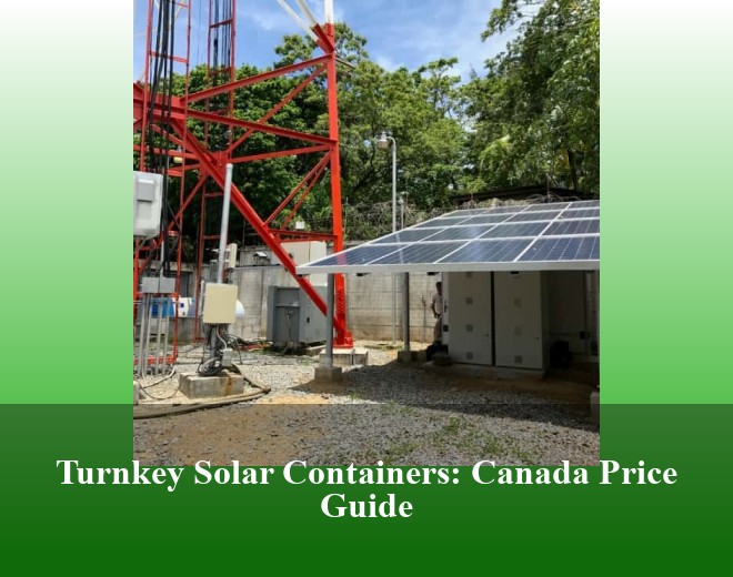 Turnkey Solar Containers: Canada Price Guide